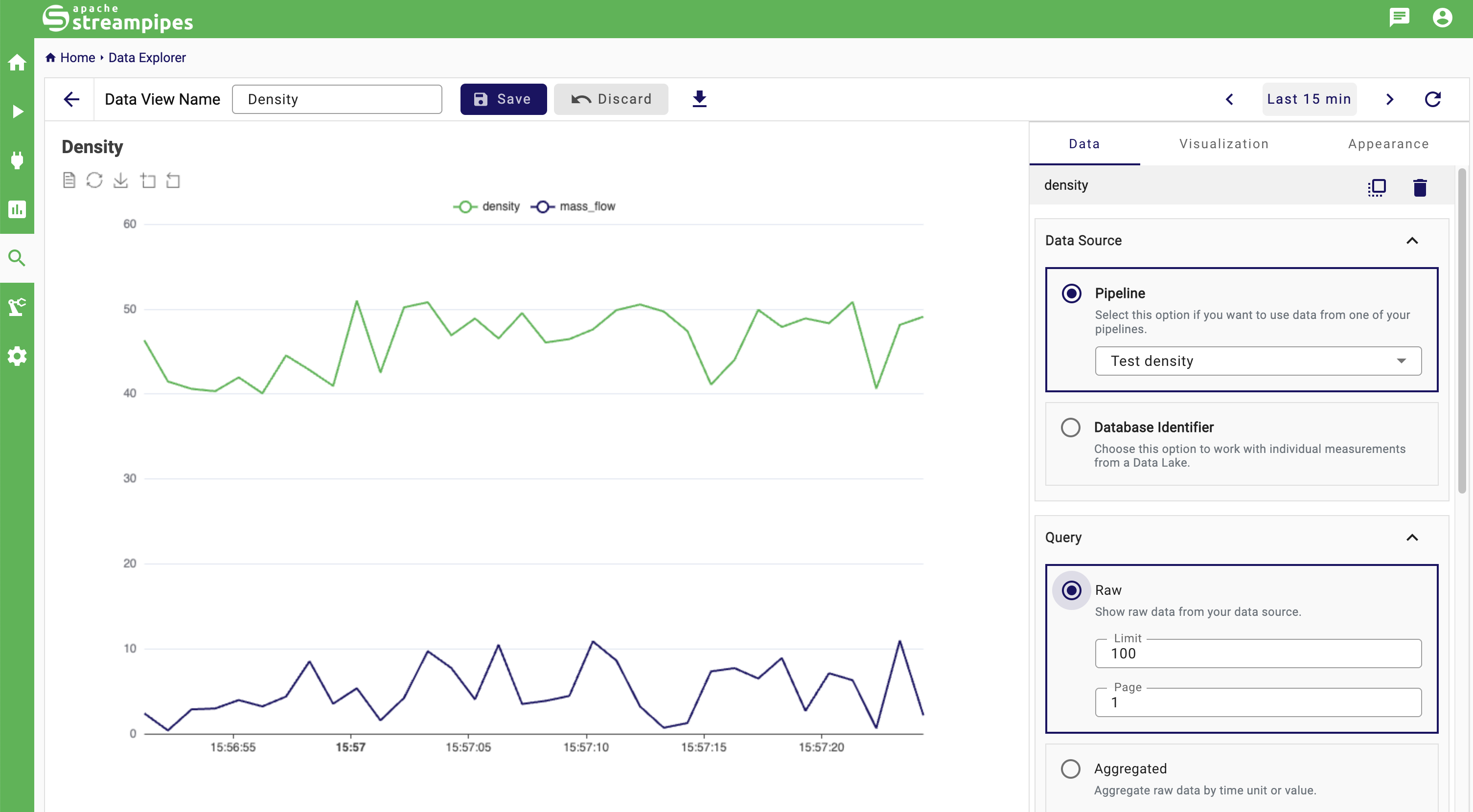 Improve configuration for data explorer views