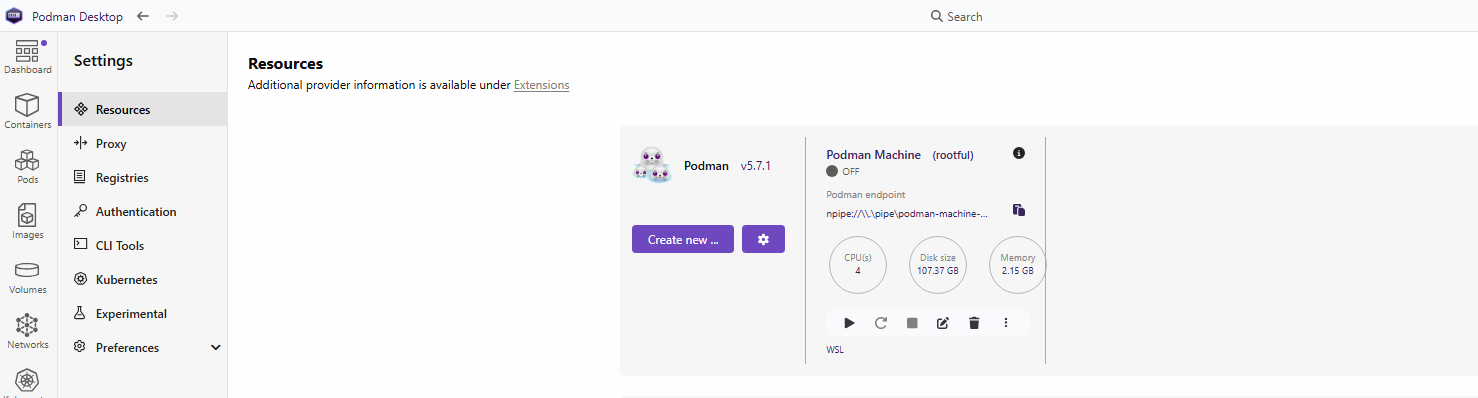 Setup virtual machine