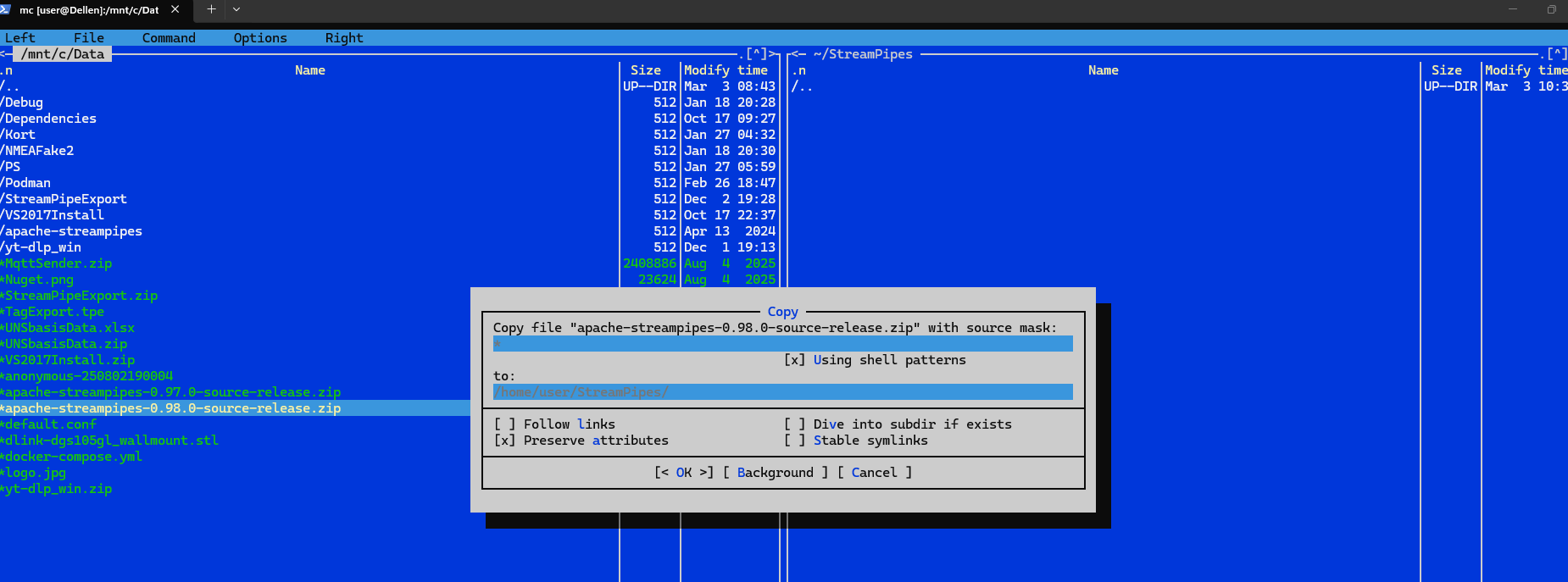 Use Midnight Commander