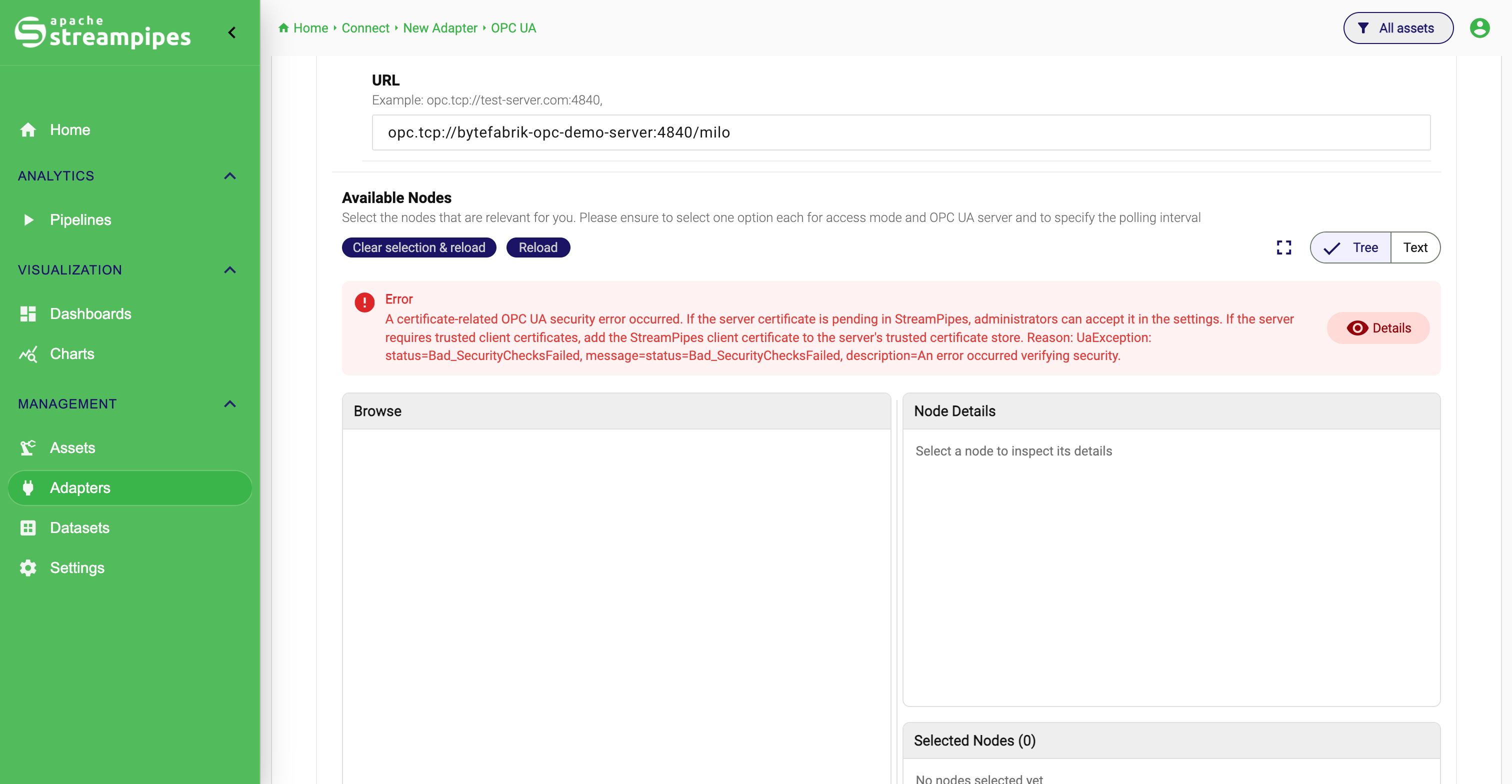 Untrusted Certificate